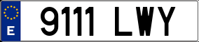 Trailer License Plate